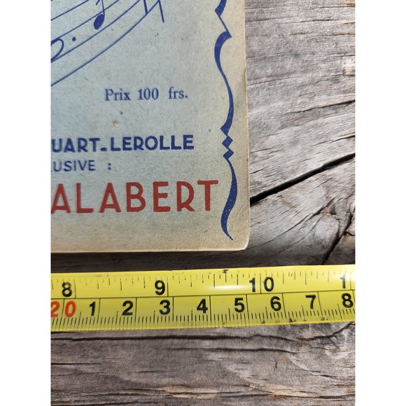 VINTAGE Johann Strauss French Sheet Music Book Piano Les plus jolies Paris - Picture 4 of 10